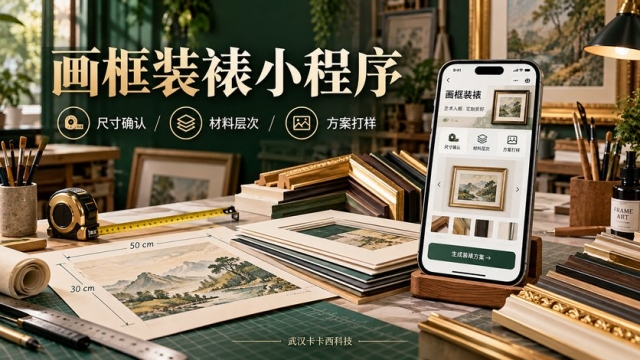 画框装裱小程序开发前要确认什么？作品尺寸、材料层次和方案打样如何设计