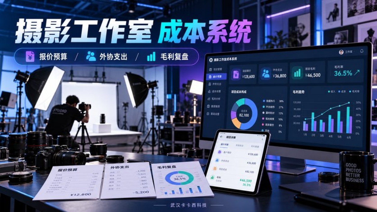商业摄影工作室项目成本系统怎么做？报价预算、外协支出和毛利复盘如何核对