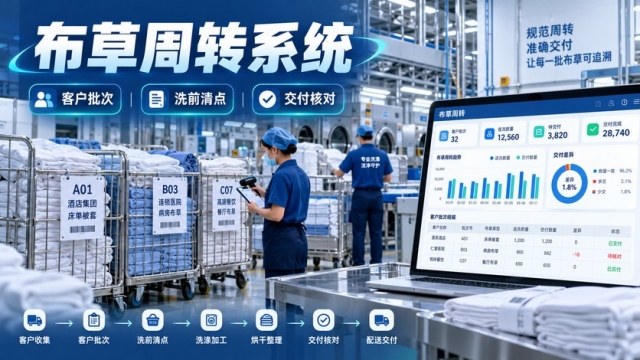 商业洗衣工厂布草周转系统怎么做？客户批次、洗前清点、返洗隔离和交付差异如何核对