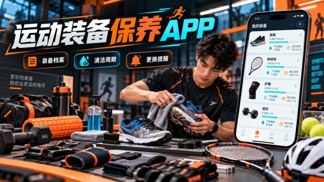 个人运动装备保养APP怎么做？装备档案、清洁周期、损耗记录和更换提醒如何设计