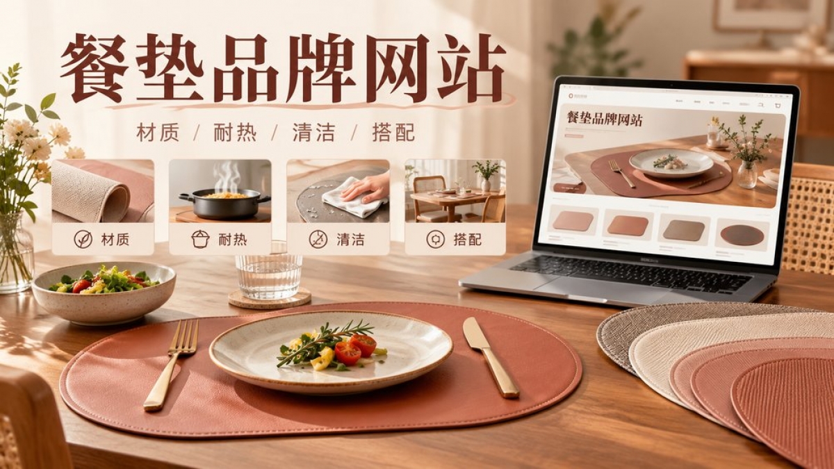 家用餐垫品牌网站怎么建设？材质尺寸、耐热条件、清洁方法和搭配选购如何组织