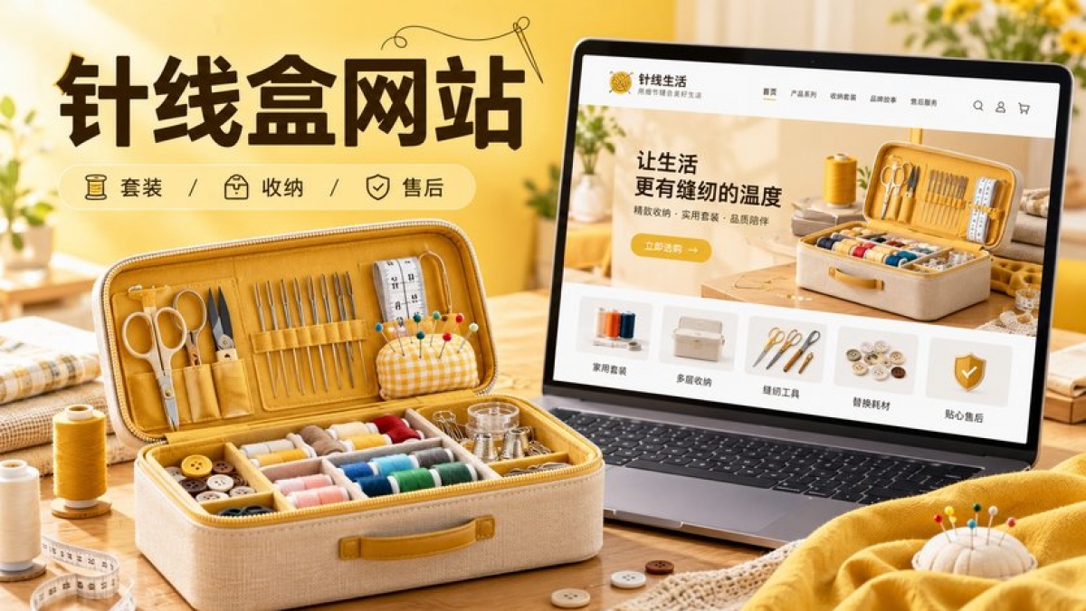 家用针线盒品牌网站怎么建设？分格尺寸、套装清单、收纳条件和售后咨询如何说明