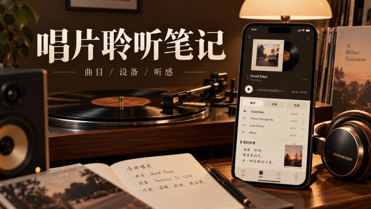 个人唱片聆听笔记APP怎么做？版本来源、曲目位置、设备条件和听感记录如何设计