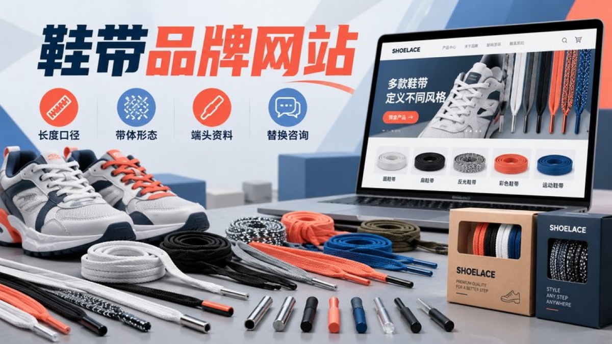 家用鞋带品牌网站怎么建设？长度口径、带体形态、端头资料和替换咨询如何说明