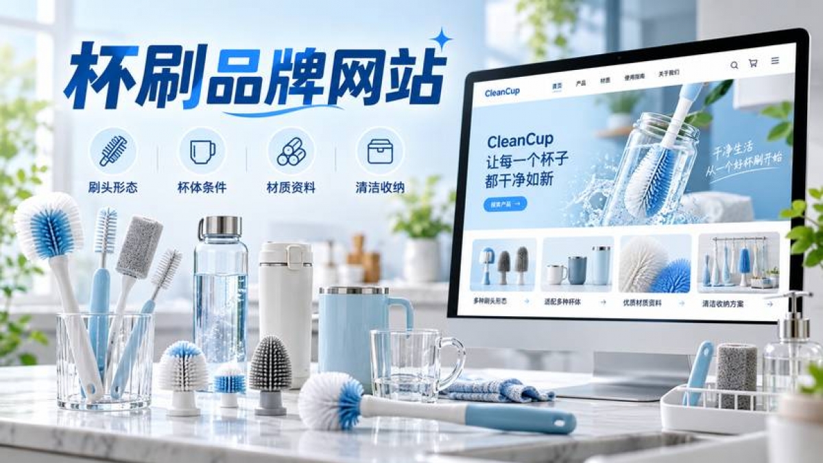 家用杯刷品牌网站怎么建设？刷头形态、杯体条件、材质资料和清洁收纳如何说明