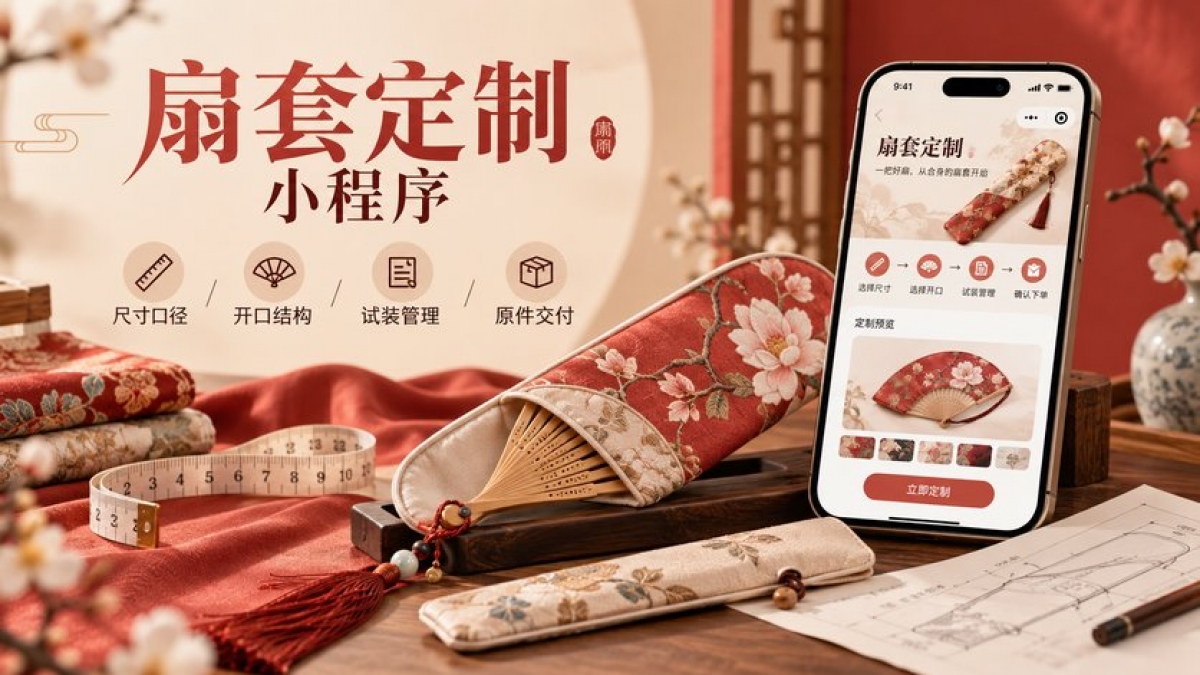 布艺扇套定制小程序怎么做？扇体口径、开口结构、试装范围和原件交付如何管理