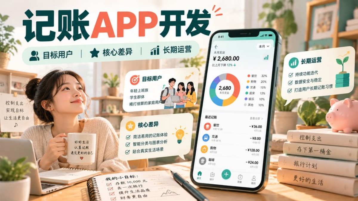记账APP值得开发吗？目标用户、核心差异和长期运营投入如何判断
