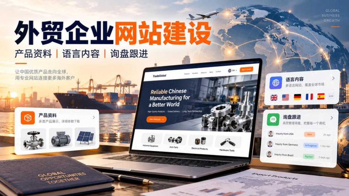 外贸企业网站建设前要准备什么？产品资料、语言内容和询盘跟进怎样安排