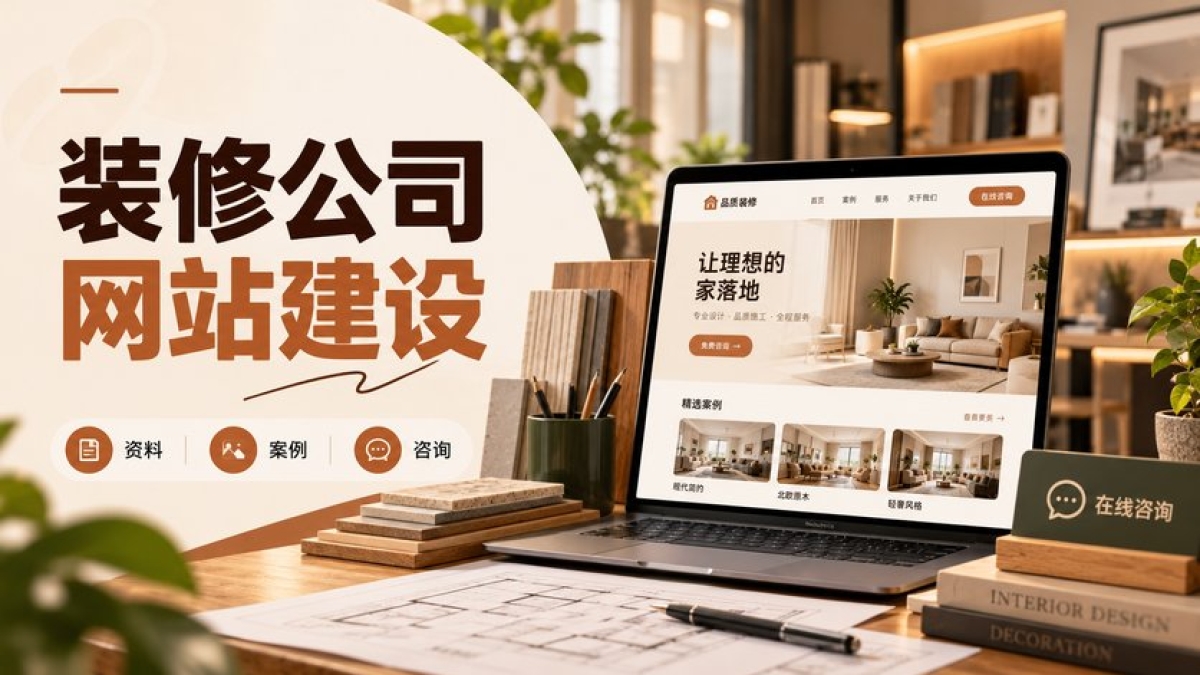装修公司网站建设前要准备什么？业务资料、案例素材和咨询分工怎么梳理