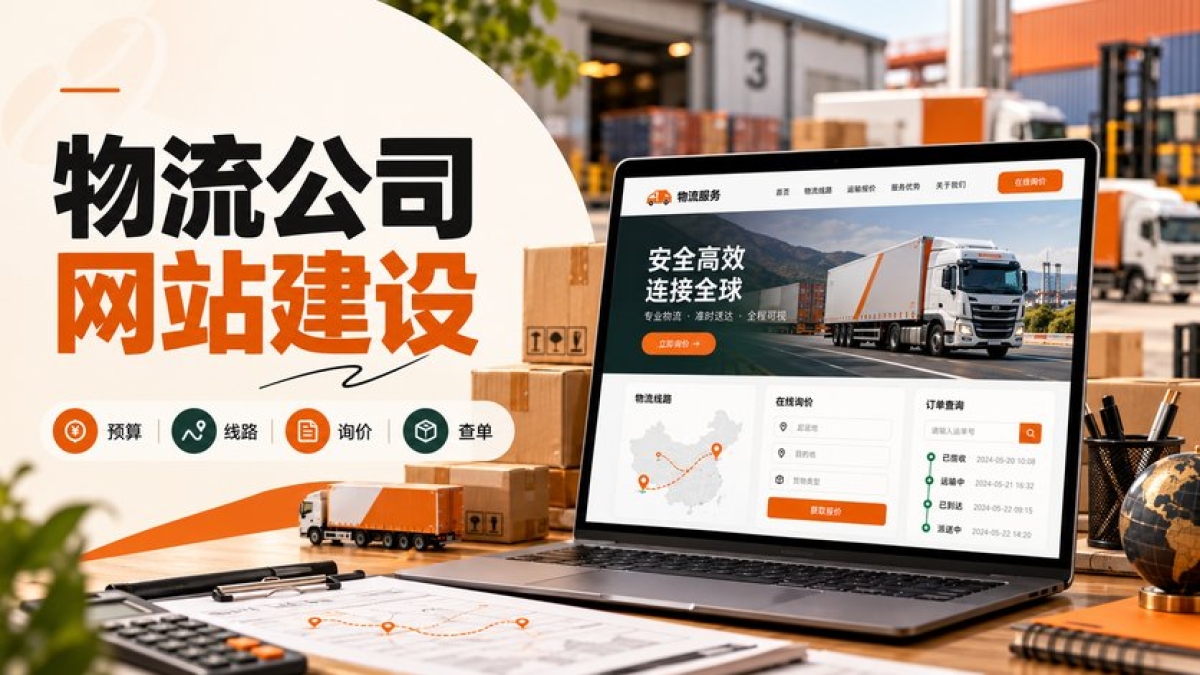 物流公司网站建设预算怎么评估？线路内容、询价后台和查单有哪些成本差异
