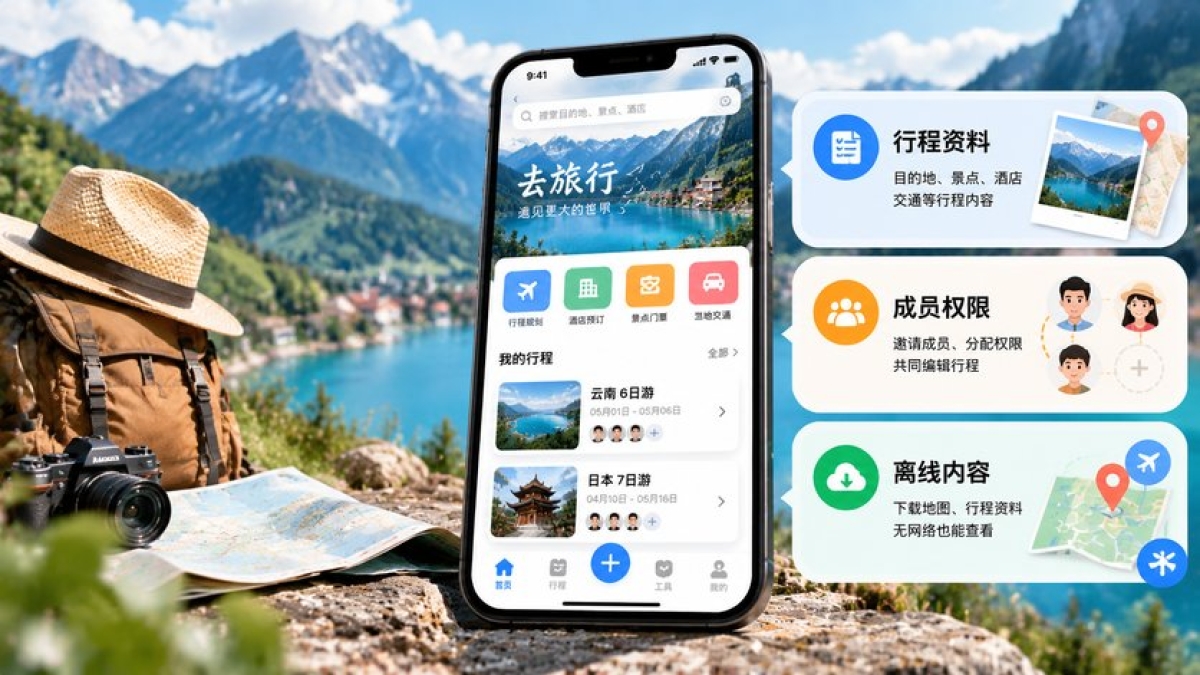 旅游行程APP上线前要准备什么？计划资料、成员权限和离线内容怎么整理