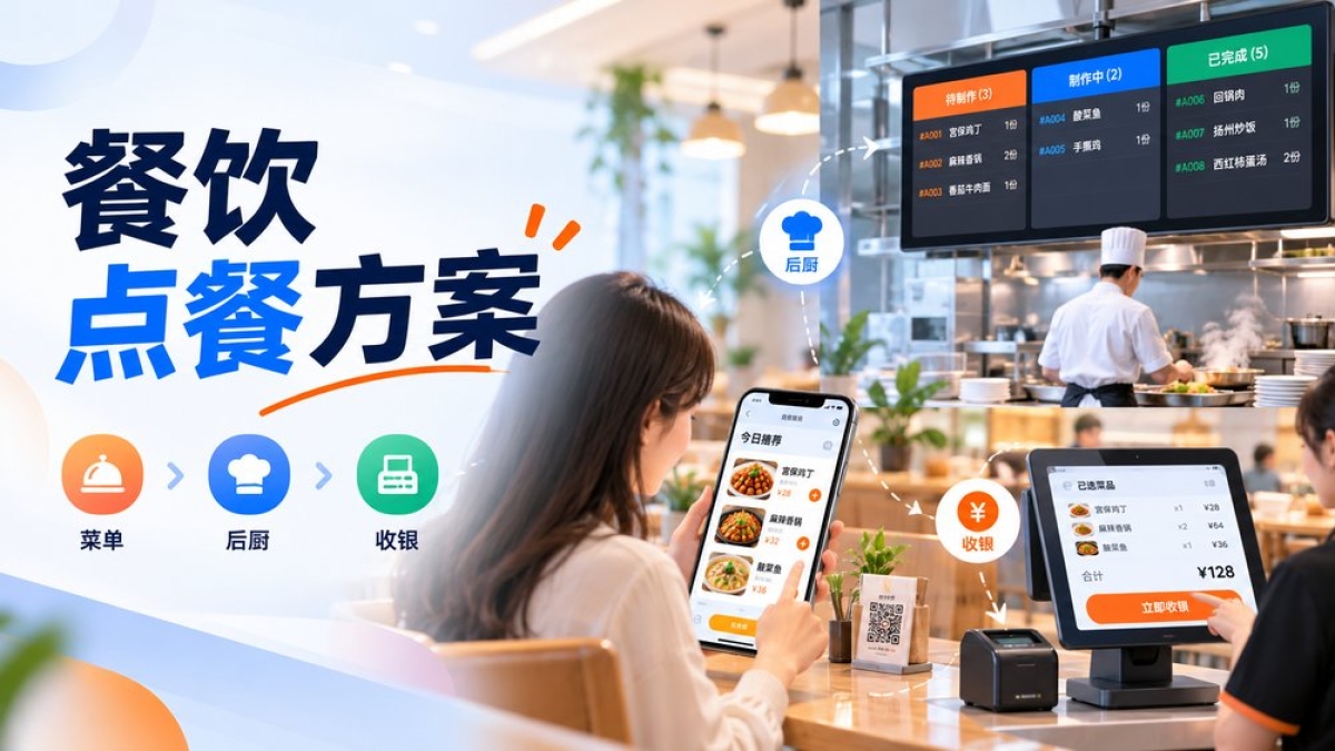 餐饮点餐小程序怎么选方案？菜单后厨、退单处理和现有收银要比较什么