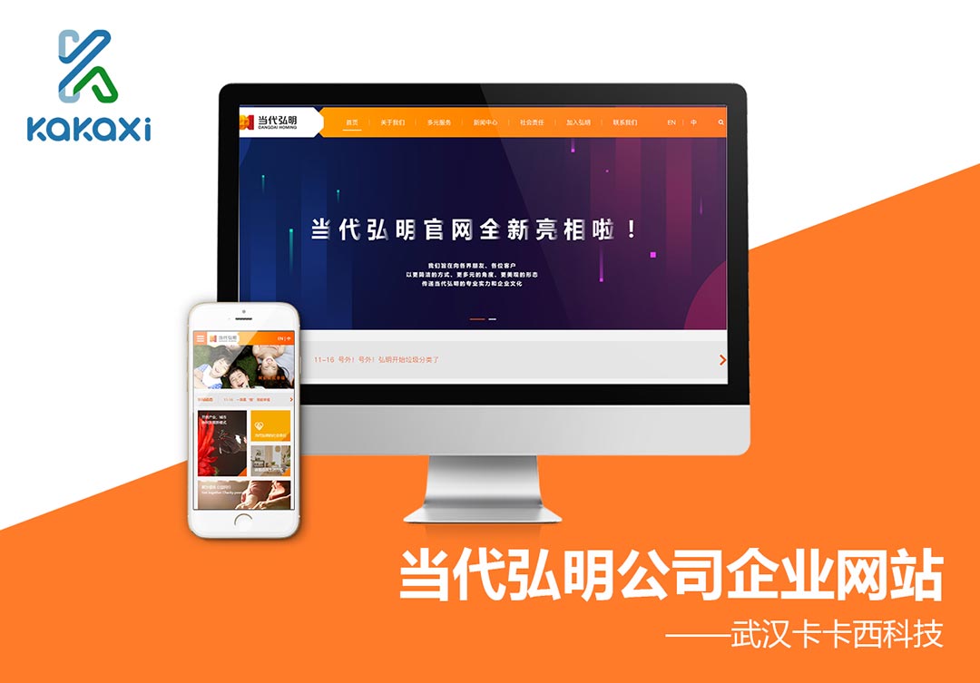 当代集团当代弘明公司企业网站定制开发案例案例封面